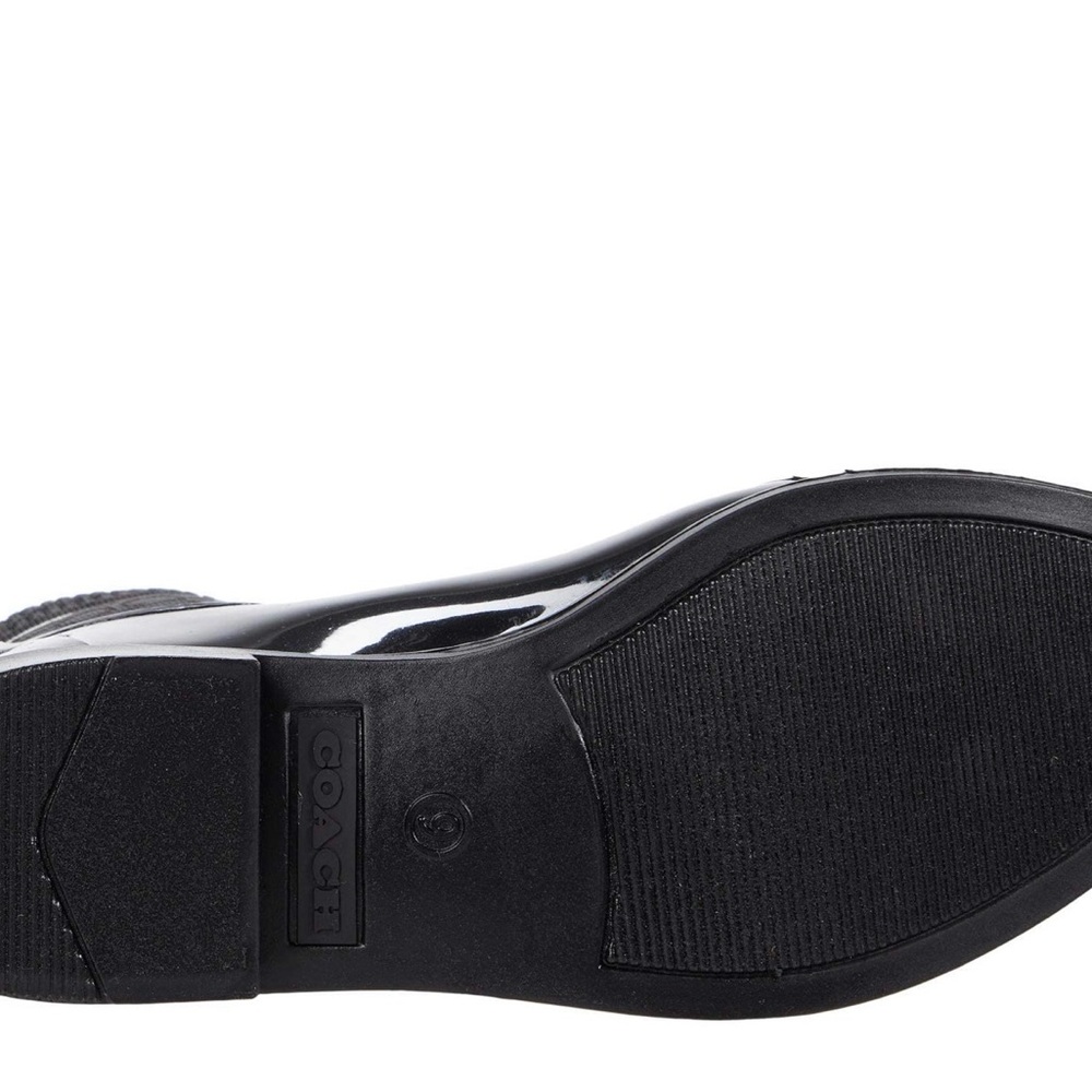 Coach Rivington Rain Bootie Black Rubber 6 B (M) Brand New - Picture 5 of 11